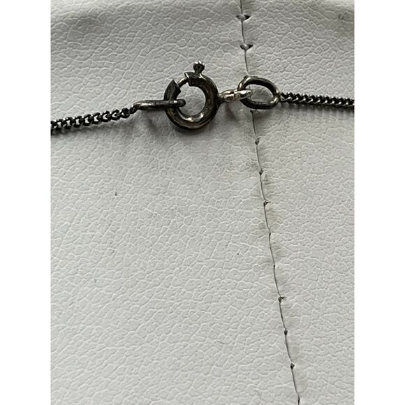 WAXING POETIC WP Sterling Silver Fleur De Lis Wax Sealed Pendant Necklace 16". - Picture 10 of 13